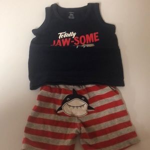 2 piece boys tank and short